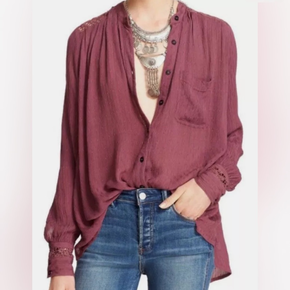 Free People Macrame Back Top